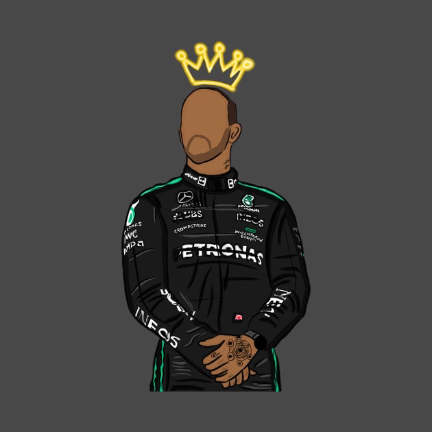King Lewis Hamilton by artistbarcagirl