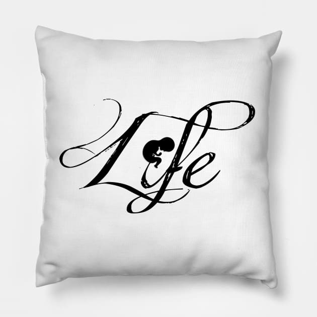 Pro-Life - Unborn Child Life Pillow by BlackGrain