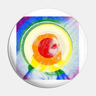 Rainbow Jesus Pin