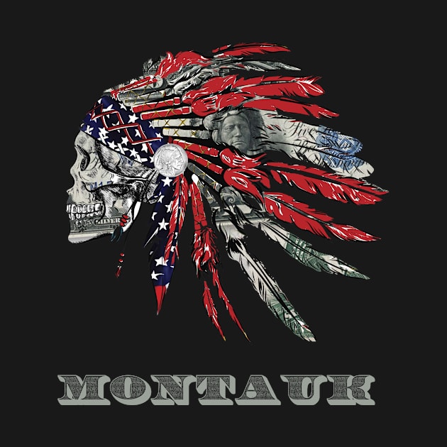 Montauk Native American Indian Flag Money Headress by The Dirty Gringo