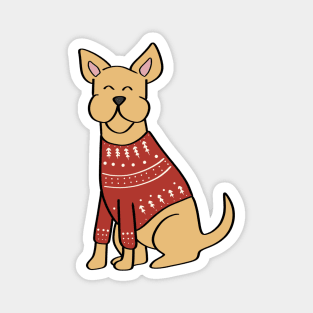 Christmas Chihuhua Magnet