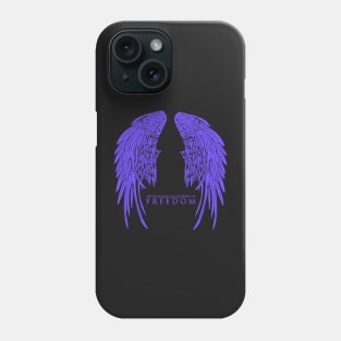 On The Other Side of Fear Lies Freedom - Blue Version Phone Case