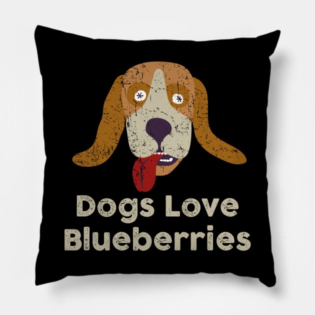 Fantastic Mr Fox - Dogs Love Blueberries - Weathered Beagle Pillow by Barn Shirt USA