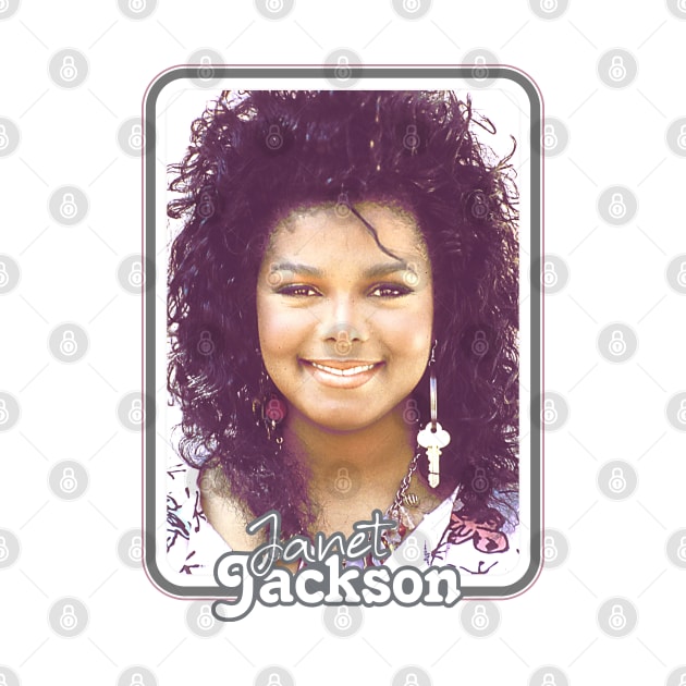 Janet Jackson /\/\ 80s Aesthetic Retro Fan Design by DankFutura