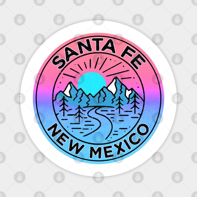 Santa Fe Ski New Mexico Skiing Basin Magnet by TravelTime