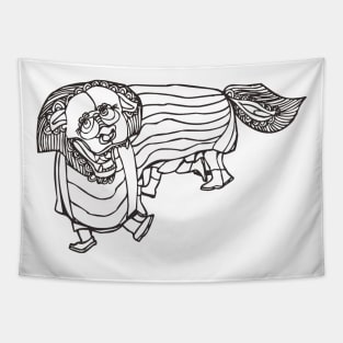 Lion Dance Tapestry