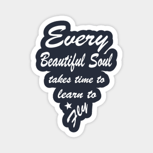 Inspirational Motivational Beautiful Flying Quote Magnet