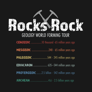 Geology Rock Concert Tour Tshirt T-Shirt