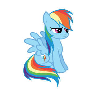 Rainbow Dash sitting T-Shirt