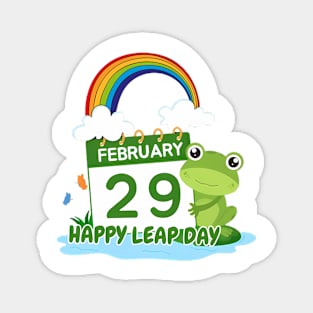 Funny Frog Happy Leap Day February 29 Birthday Leap Year Magnet