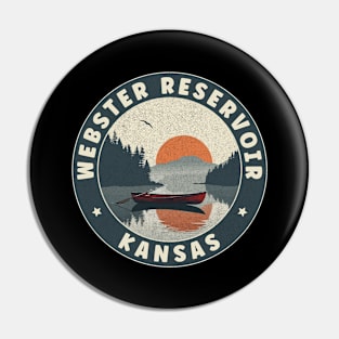 Webster Reservoir Kansas Sunset Pin