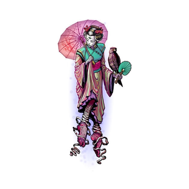 Floating Geisha by Licensetoink