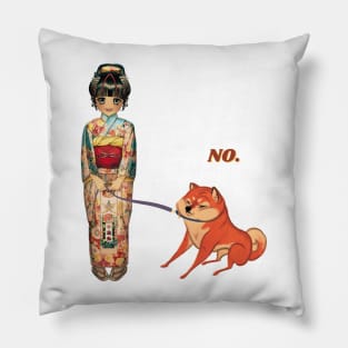 cute Japanese shiba inu lover Artwork design Pillow