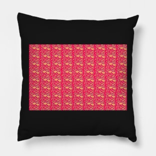 Pink Chick Pattern Print Pillow