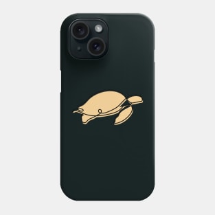 tortoise line art Phone Case