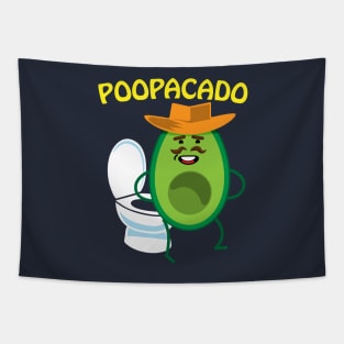 Poopacado Naughty Dad Avocado Tapestry