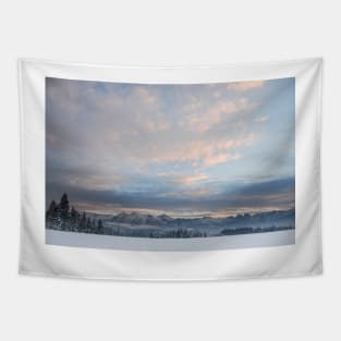 Snowy mountains Tapestry