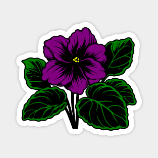 African Violet Magnet