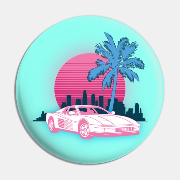 Miami Vice Testarossa Pin by MiamiCannibal