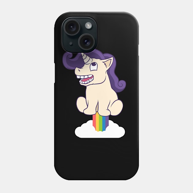 unicorn farting rainbow Phone Case by Giraroad