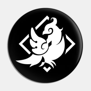 Genshin Impact Mika Emblem - White Pin