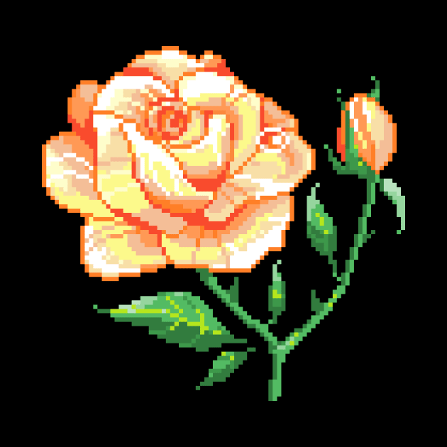 Rose Illustration by pixelins