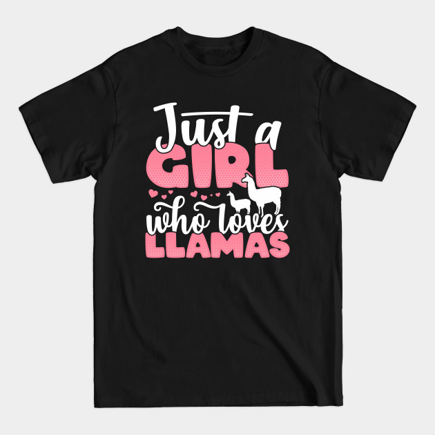 Discover Just a Girl who Loves Llamas Funny llama Farmer Gift product - Mom Gift - T-Shirt