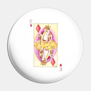 King Of Diamonds, playing card Pin