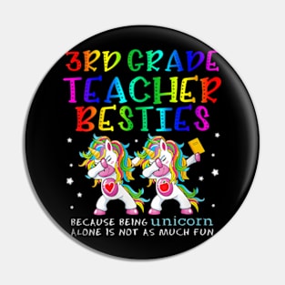 Womens 3Rd Third Grade Teacher Besties Teacher Day Best Friend Pin