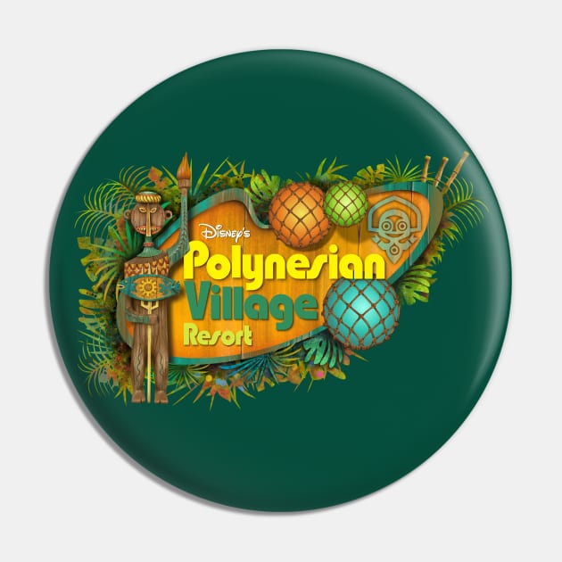 Polynesian Village Resort Pin by Rosado