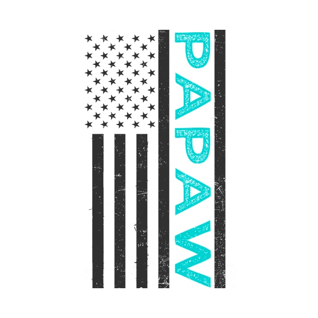 Papaw Shirt | Patriotic US American Flag Gift by Gawkclothing