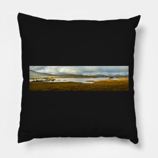Panoramic view of Lochan Na H-Achlaise and Rannoch Moor in Glen Coe Pillow