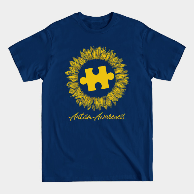 Discover Sunflower Autism Awareness Gift - Autism Awareness - T-Shirt