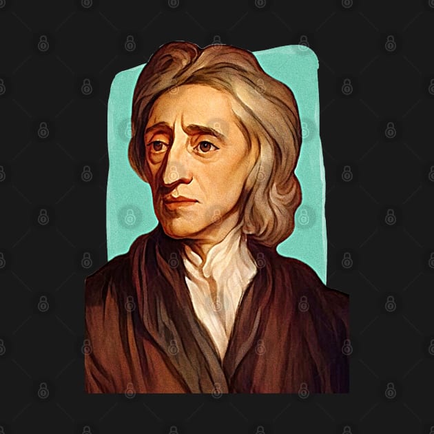 English Philosopher John Locke illustration by Litstoy 
