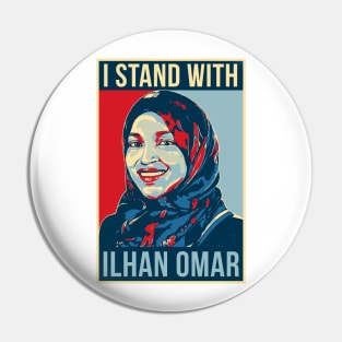 I Stand With Ilhan Omar Pin
