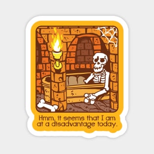 Cartoon Skeleton Comic Magnet