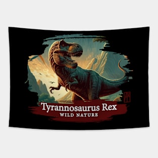 Tyrannosaurus Rex - WILD NATURE - DINOSAURS -1 Tapestry