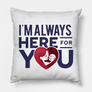 ADHD parenting quote, halftone heart shape showing mom hugging kid Pillow