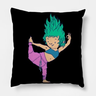 Happy Yoga Character Pillow