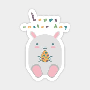 Happy Easter Bunny Magnet