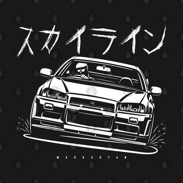 Skyline R34 GTR by Markaryan