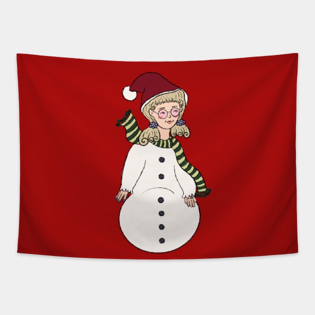 Santy Snowball Tapestry by futuremeloves.me