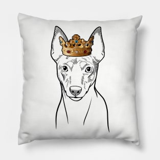 Toy Fox Terrier Dog King Queen Wearing Crown Pillow