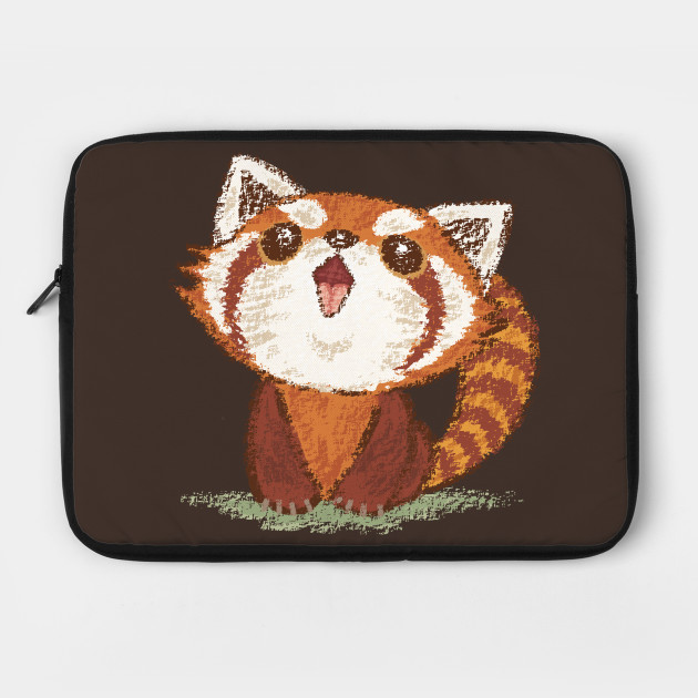 Red panda happy