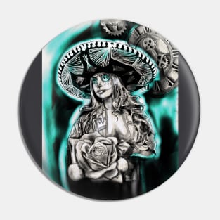 day of the dead tattoo art Pin