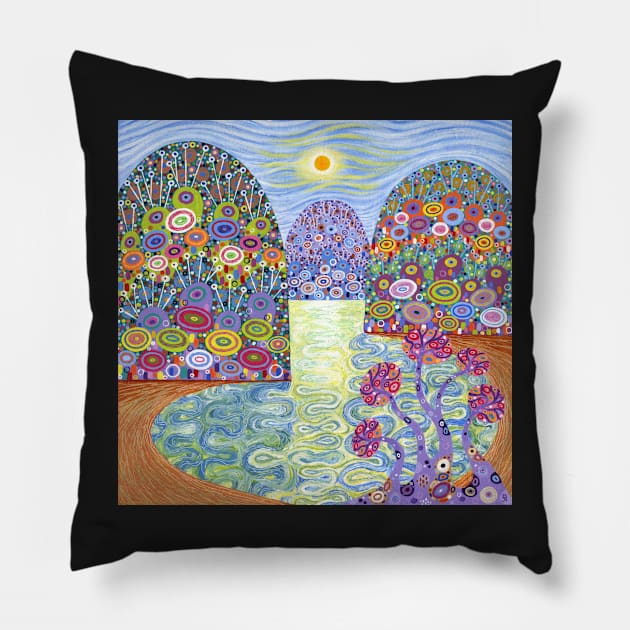 Secret Lagoon Pillow by wavynewt