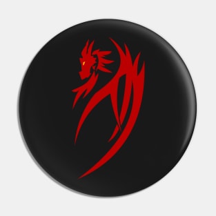 Red dragon tribal tattoo Pin