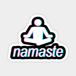 Namaste Yoga Stick Man Magnet