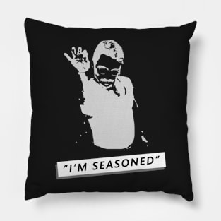 "I'm Seasoned" SaltBae - Black Pillow