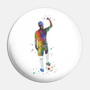 Male Soccer Player Pin